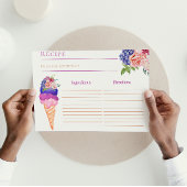 スコップドアイスクリームフローラブライダルシャワーレシピ