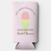 スコップドアイスクリームブライダルシャワー スリム缶クーラー (正面)