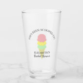 スコップドアイスクリームブライダルシャワー タンブラーグラス (正面)