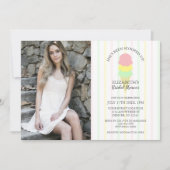 スコップドアイスクリームブライダルシャワー 招待状 (正面)