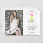 スコップドアイスクリームブライダルシャワー 招待状 (正面)