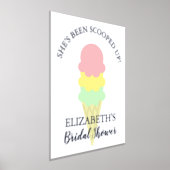 スコップドアイスクリームブライダルシャワー 箔ポスター (レイダウン)