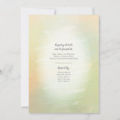 スコップドアップピーチアイスクリームテーマブライダルシャワー 招待状 (裏面)