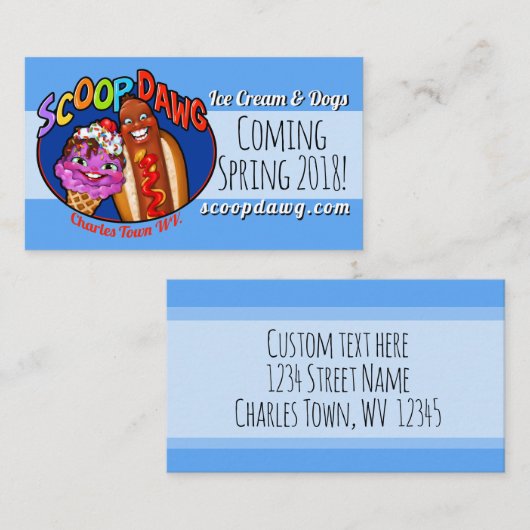 スコップDawg -カスタマイズ可能なカード 名刺 (正面/裏面)