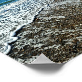 スコッリラックストランド州Kinghorn, Fife,のビーチの雰囲気 ポスター (角)