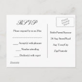 スコッ伝統的チとケルト結婚ックのアザミ インビテーションポストカード (裏面)