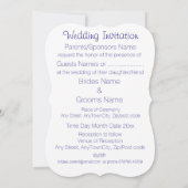 スコッ伝統的チとケルト結婚ックのアザミ 招待状 (裏面)