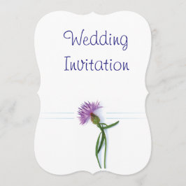 スコッ伝統的チとケルト結婚ックのアザミ 招待状