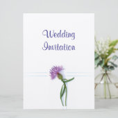 スコッ伝統的チとケルト結婚ックのアザミ 招待状 (スタンド正面)