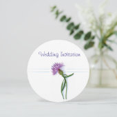 スコッ伝統的チとケルト結婚ックのアザミ 招待状 (スタンド正面)