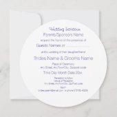 スコッ伝統的チとケルト結婚ックのアザミ 招待状 (裏面)