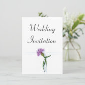 スコッ伝統的チとケルト結婚ックのアザミ 招待状 (スタンド正面)