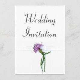 スコッ伝統的チとケルト結婚ックのアザミ 招待状