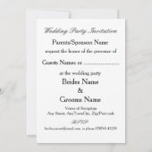 スコッ伝統的チとケルト結婚ックのアザミ 招待状 (裏面)