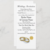 スコッ伝統的ティッシュ·ケルト結婚リングや輪テーマ 招待状 (正面/裏面)