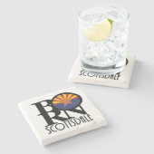 スコッ生まれツデールアリゾナ ストーンコースター (横)