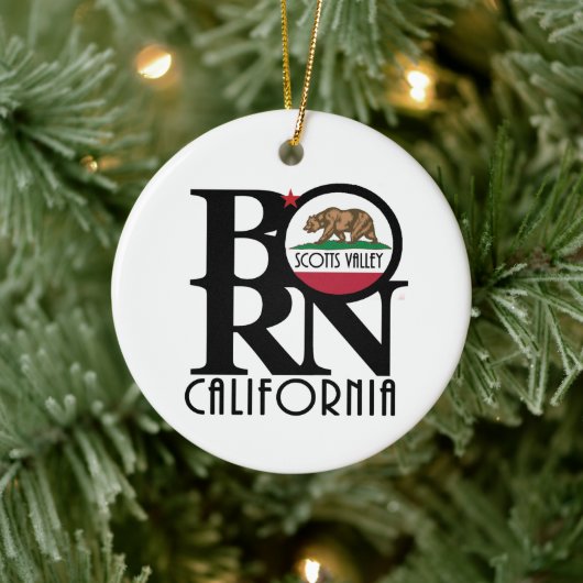 スコッ生まれツバレーカリフォルニア セラミックオーナメント (ツリー)