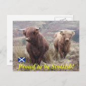 スコッ誇りを持ったトランドに！ ポストカード (正面/裏面)