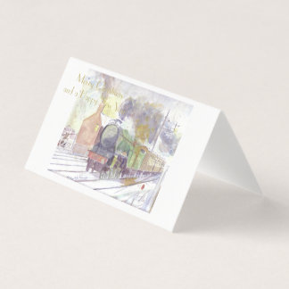 スコッ飛んでいるツマンクリスマスカード