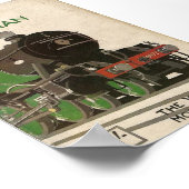 スコッ飛んでいるツマンヴィンテージのポスター ポスター (角)