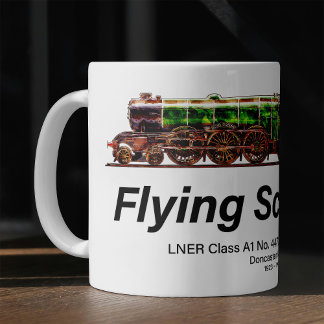 スコッ飛んでいるツマン蒸気機関車 コーヒーマグカップ