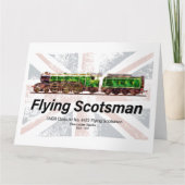 スコッ飛んでいるツマン蒸気機関車 サンキューカード (正面)