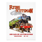 スコッ飛んでいるツマン蒸気機関車 フォトプリント (正面)