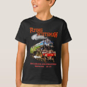スコッ飛んでいるツマン蒸気機関車 Tシャツ (正面)