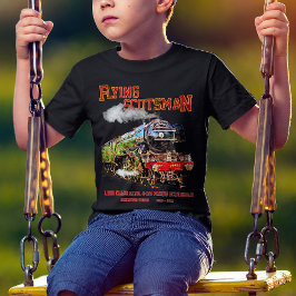 スコッ飛んでいるツマン蒸気機関車 Tシャツ