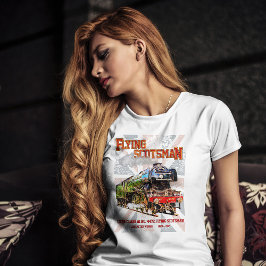 スコッ飛んでいるツマン蒸気機関車 Tシャツ