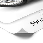 スコッ飛んでいるトリスレルバイク – A3プリント ポスター (角)