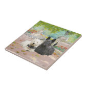 スコティとウェスティーの庭 タイル (側面)