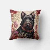 スコティエレガントットテリアドッグポートレート クッション (裏面)