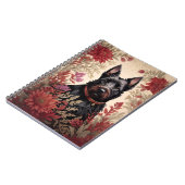 スコティエレガントットテリアドッグポートレート ノートブック (左側)