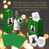 スコティカスタマイズドッグホリデーワイングラス ステムなしワイングラス