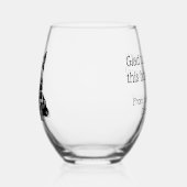 スコティカスタマイズドッグホリデーワイングラス ステムなしワイングラス (左)