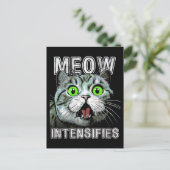 スコティッおもしろいチの猫を増やす ポストカード (スタンド正面)