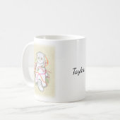 スコティッおもしろいチコットグレイ虎猫クリスマスプレゼント コーヒーマグカップ (正面左)