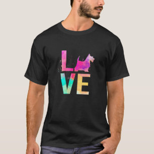 スコティッカラフルトテリアドッグマスコティッシュテリー Tシャツ