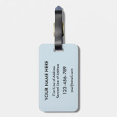 スコティッシュアメリカンシスルラゲッジタグテンプレート ラゲッジタグ (裏面縦)