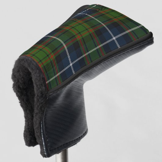 スコティッシュカラーズクランMacRae狩りタータンチェックPlaid ゴルフヘッドカバー (3/4 正面)