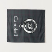 スコティッシュキャンベルクレストバッジ&タータンチェック タペストリー (正面(横))