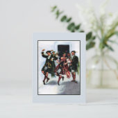 スコティッシュキルトダンスブックイラストレーション ポストカード (スタンド正面)