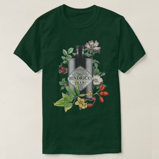 スコティッシュギンの花の芸術 Tシャツ (デザイン正面)