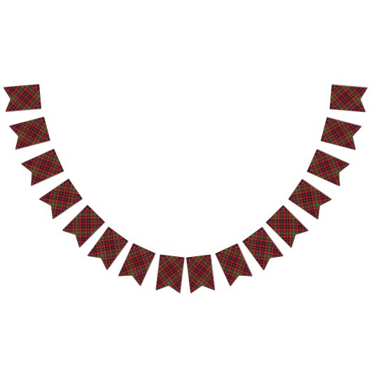 スコティッシュクランインズタータンチェック バンティングフラッグ (全)