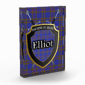 スコティッシュクランエリオットタータンチェック フォトブロック (左)