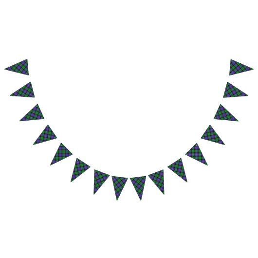 スコティッシュクランガルブライスタータンチェック バンティングフラッグ (全)