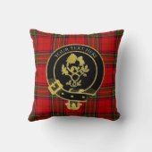 スコティッシュクランクレストバラアザイルタータンチェック クッション (裏面)