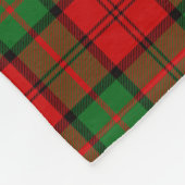 スコティッシュクランダンバータータンチェックプレイド フリースブランケット (角)