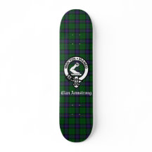 スコティッシュクランドアームストロング紋章とタータンチェック